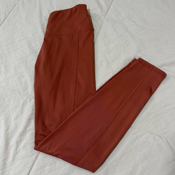 Madewell MWL Women’s Athletic Leggings Dusty Rose Red Activewear Size XS - Picture 2 of 8